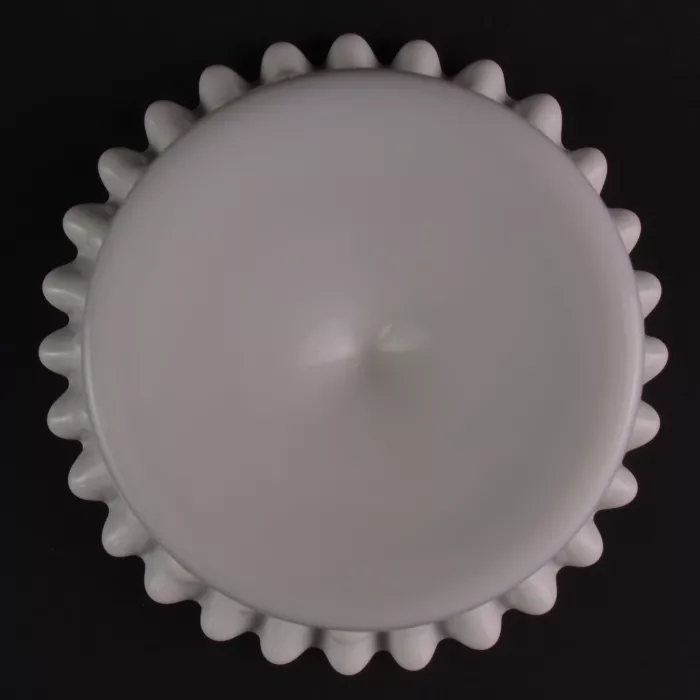 Fenton Art Glass - Hobnail Milk Glass - Peanut Compote - 5.75" Tall