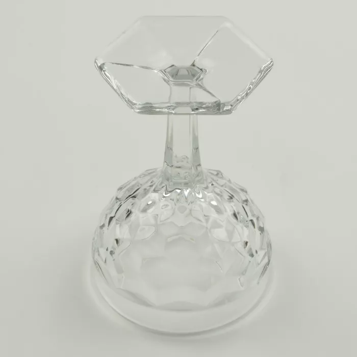 Fostoria - American Clear - Tall Sherbet / Champagne - Hexagon Base - 2056