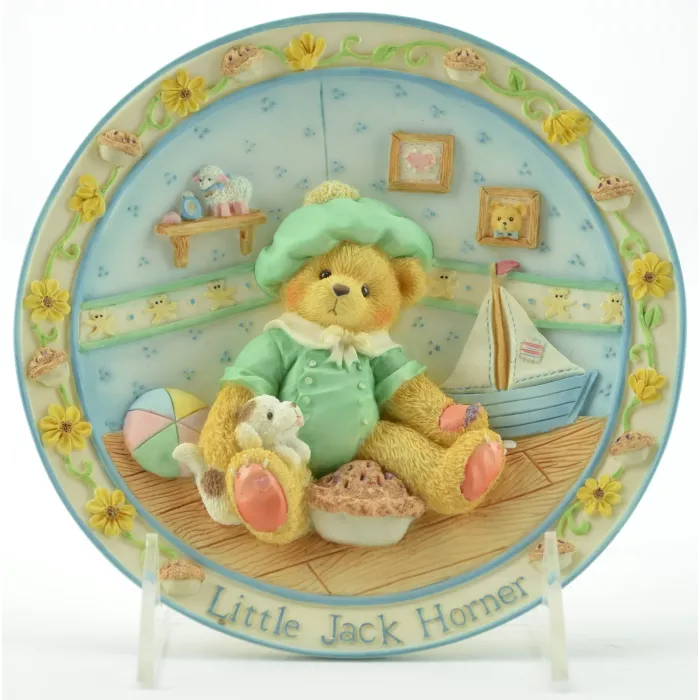 Cherished Teddies Little Jack Horner - I'm Plum Happy You're My Friend - Plate