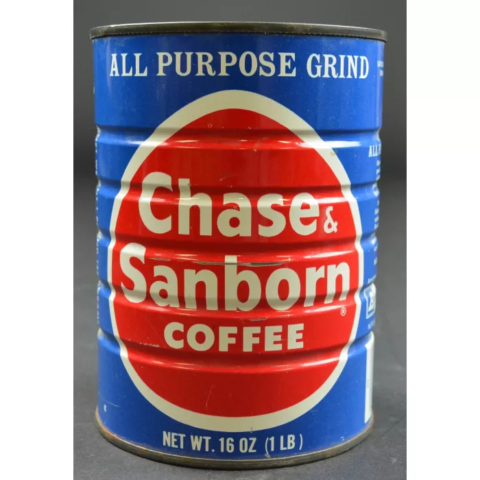 Chase & Sanborn All Purpose Grind 1 lb. Coffee Tin - 5.5" Tall