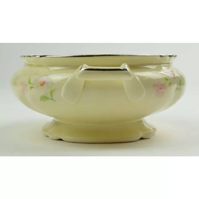 Homer Laughlin - Virginia Rose - Fluffy Rose VR128 - Covered Vegetable Bowl