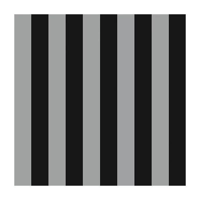 1.25 inRegency Stripe Wallpaper Metallic Silver, Black Norwall Wallcovering SY33910