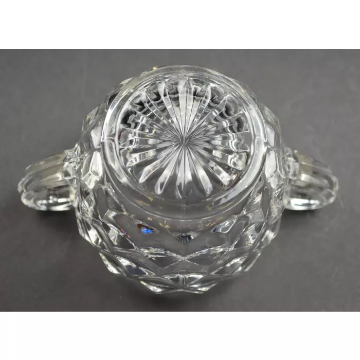 Fostoria American Clear Pattern - Open Sugar - 2.375" Tall
