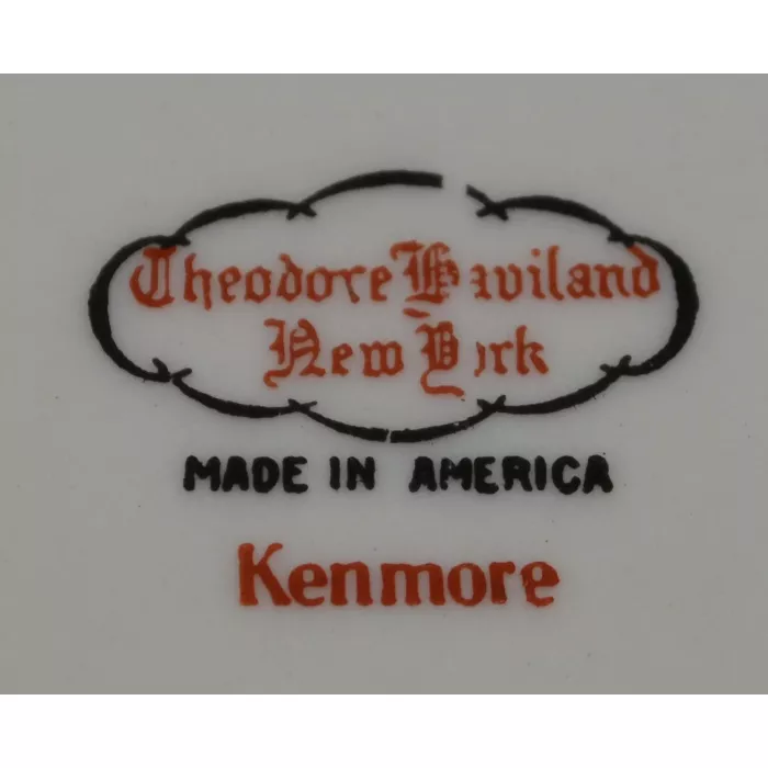 Theodore Haviland - Kenmore Pattern - Oval Vegetable Bowl - 9.625" Round