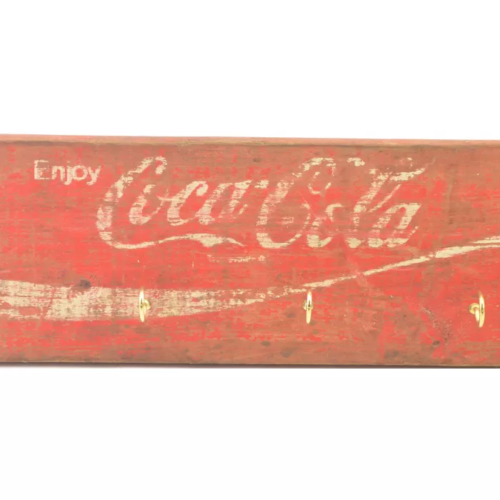Coca Cola Key Rack Made From Vintage Coke Crate
