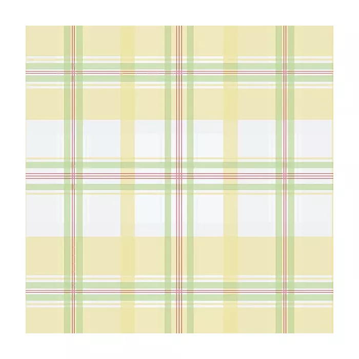Plaid Wallpaper Yellow, Green, Red Norwall Wallcovering KE29911