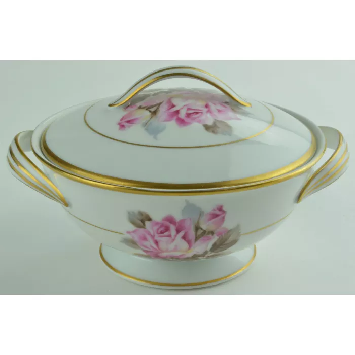 Noritake China - Rosetta Pattern - Lidded Sugar Bowl - 5285