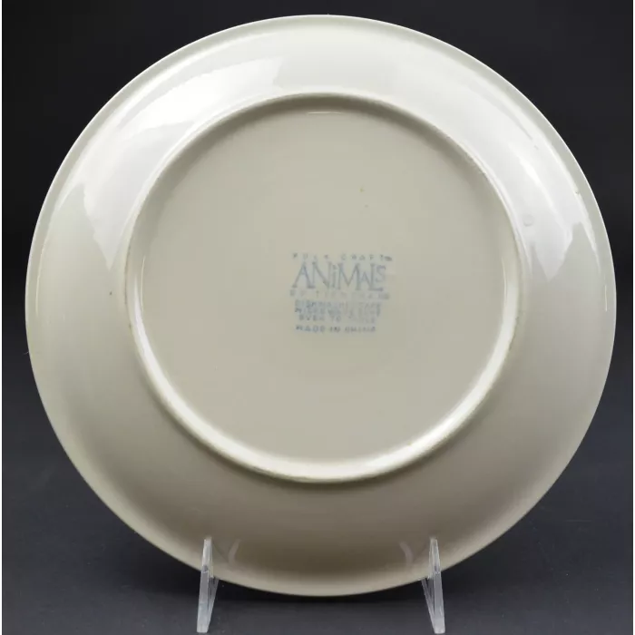 Tienshan Pottery Animals Pattern -  Rooster Dinner Plate - 10.25" Wide
