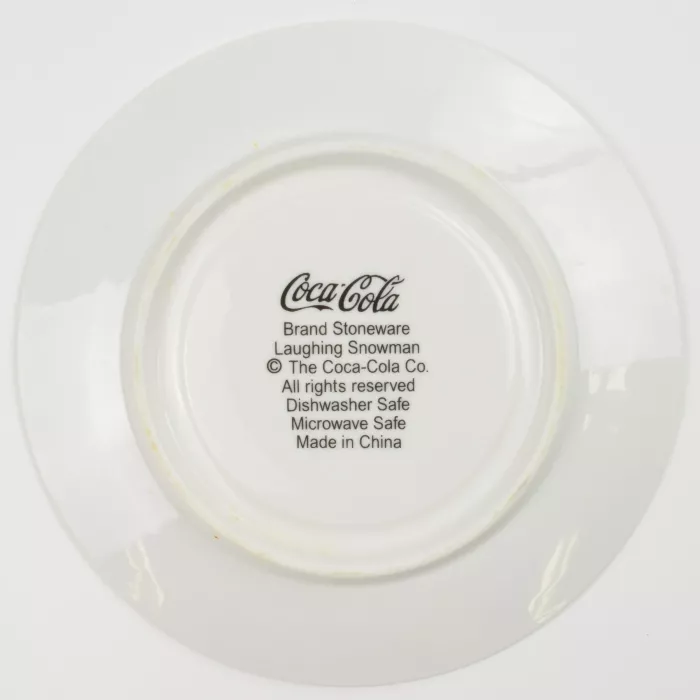 Oneida China - Coca Cola - Laughing Snowman Pattern - Saucer