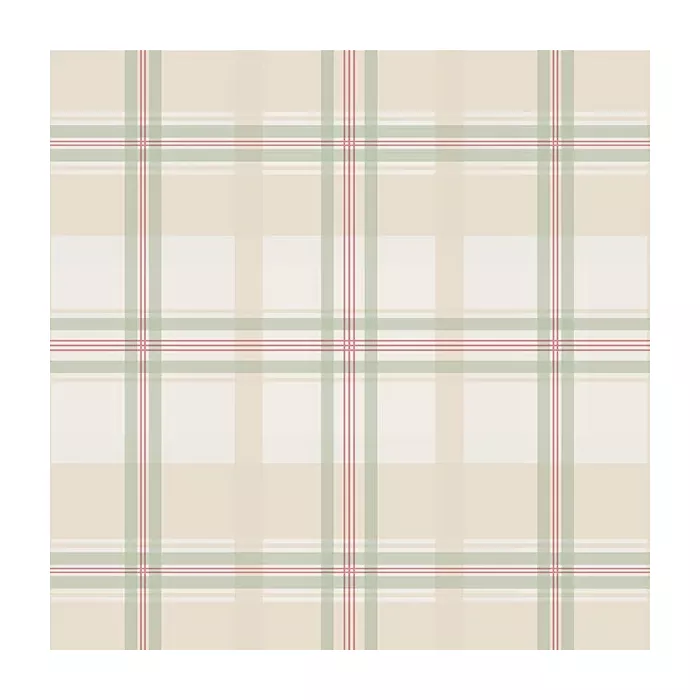 Plaid Wallpaper Pink, Green, Cream Norwall Wallcovering KE29912