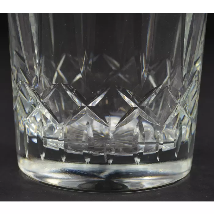 Atlantis Hand Blown & Cut Crystal Vase - 7.125" Tall