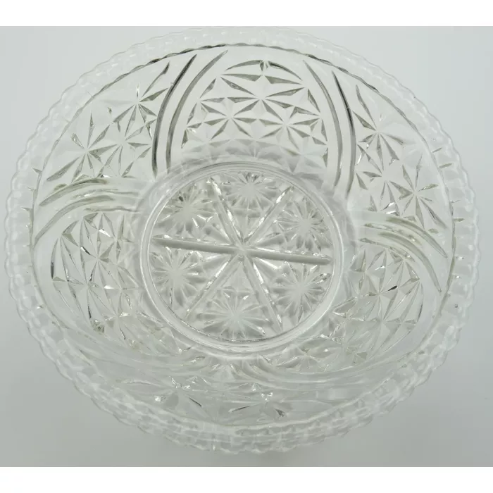 Anchor Hocking - Stars And Bars Pattern - Salad Bowl - 10.5" Round