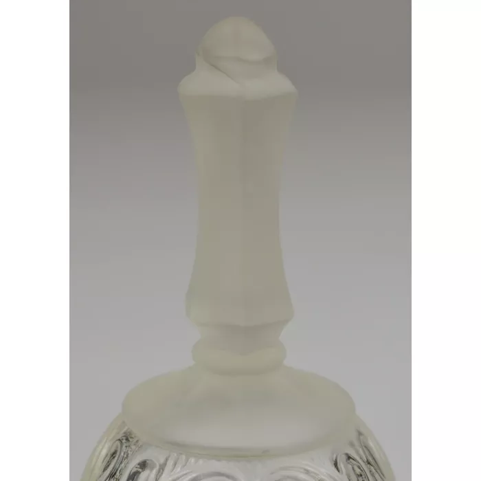 50th Anniversary Crystal Bell With Frosted Handle - 6.375" Tall