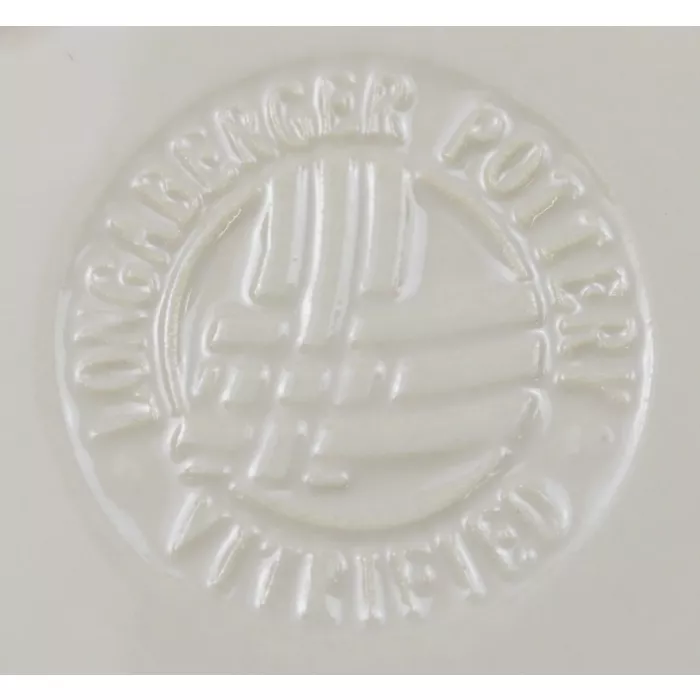Longaberger Pottery Woven Traditions Ivory Pattern - Star Shaped Bowl