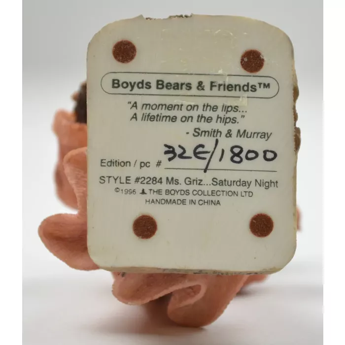 Boyds Bears & Friends Resin Bear Figurine - Ms.Griz ... Saturday Night