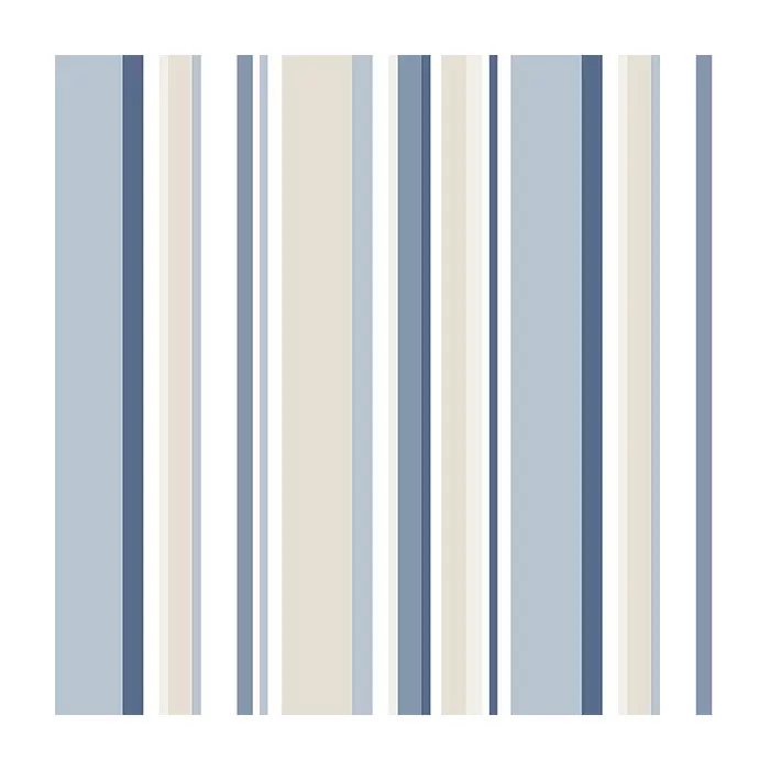 Step Stripe Wallpaper Navy, Blue, Beige, White Norwall Wallcovering SY33963