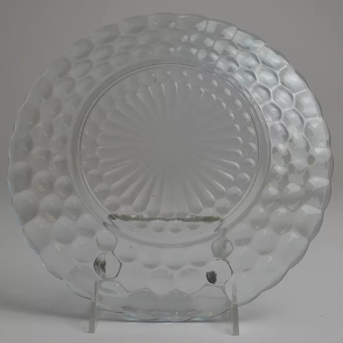 Anchor Hocking - Bubble Blue Pattern - Dinner Plater - 9.25" Round