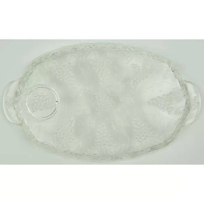 Anchor Hocking - Vintage Clear Pattern - Snack Plate