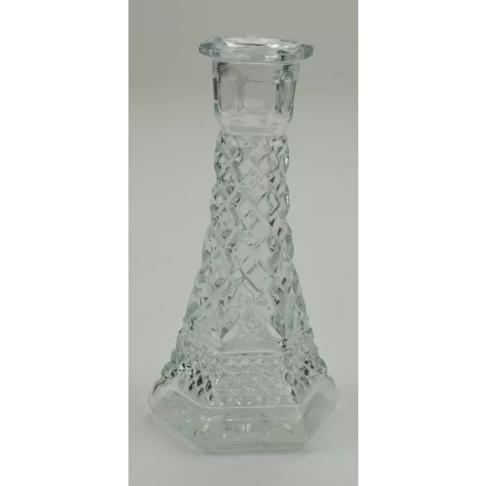 Anchor Hocking - Wexford Clear Pattern - Bud Vase - 6" Tall