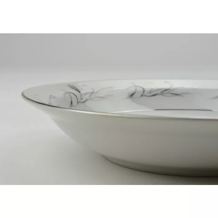 Harmony House China - Platinum Garland - Rim Soup Bowl - 3541