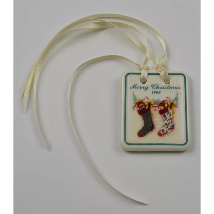 Longaberger Pottery Merry Christmas 1998 Tie-On
