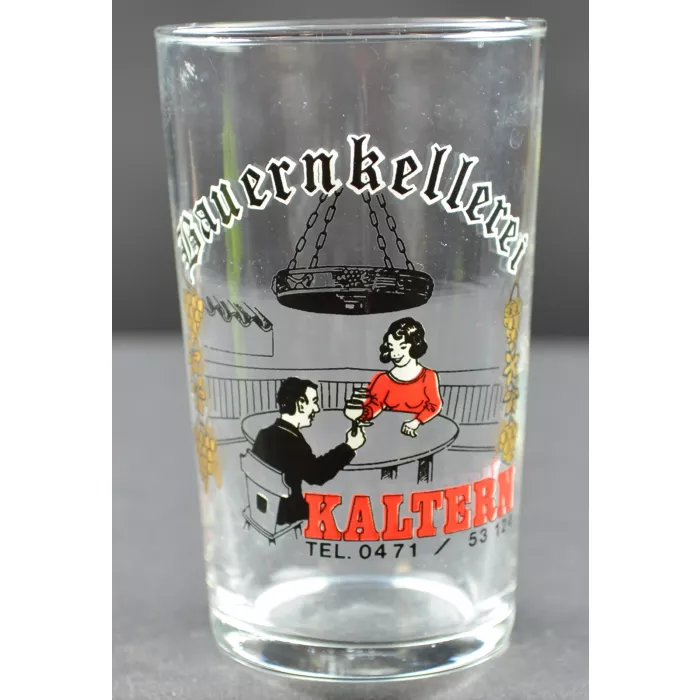 Collectible Bauernkellerei Kaltern Shot Glass - 3.25" Tall
