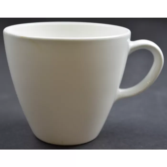 Corning - White Coupe Pattern - Flat Cup - 3" Tall