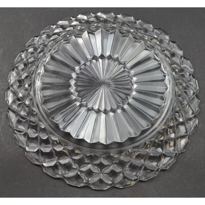 Anchor Hocking - Waterford Clear Pattern - Salad Plate - 7.25" Wide