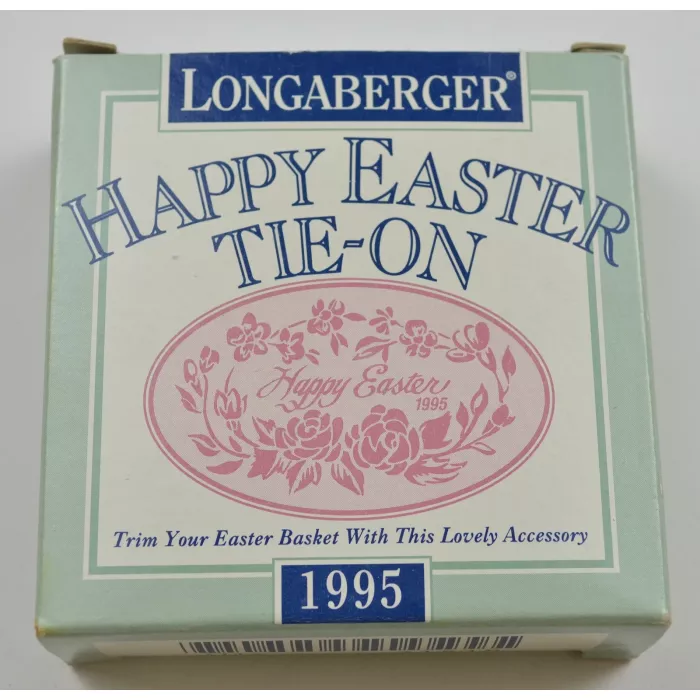 Longaberger Pottery 1995 Happy Easter Tie-On