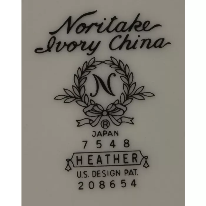 Noritake China - Bread & Butter Plate - Heather Pattern - 7548