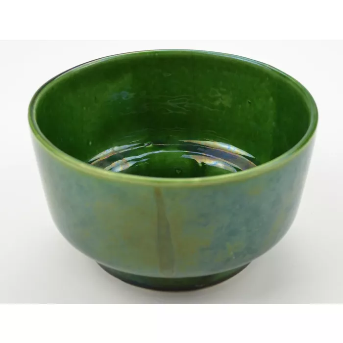 Ungemach Art Pottery Upco # 741 Green Planter - 7.75" Round