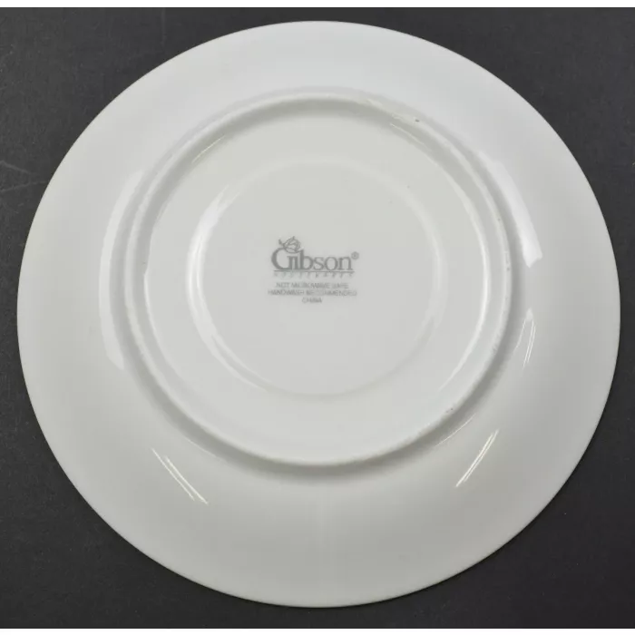 Gibson Designs - Tuxedo Gold Pattern - Flat Cup Saucer - 5.875" Wide