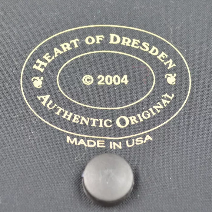 Heart Of Dresden - Longaberger 2004 Padded Basket Lid - Frog Design