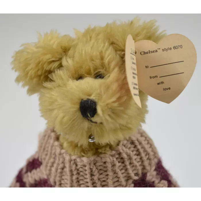 TY Brown Plush Teddy Bear - Chelsea - 8.5" Tall