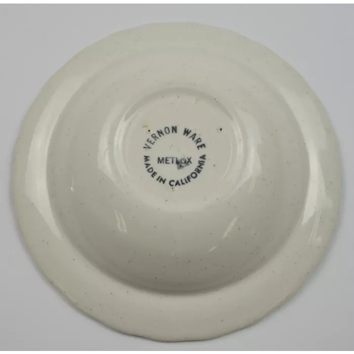 Metlox Vernon Ware - True Blue Pattern - Fruit / Dessert Bowl - Hand Painted