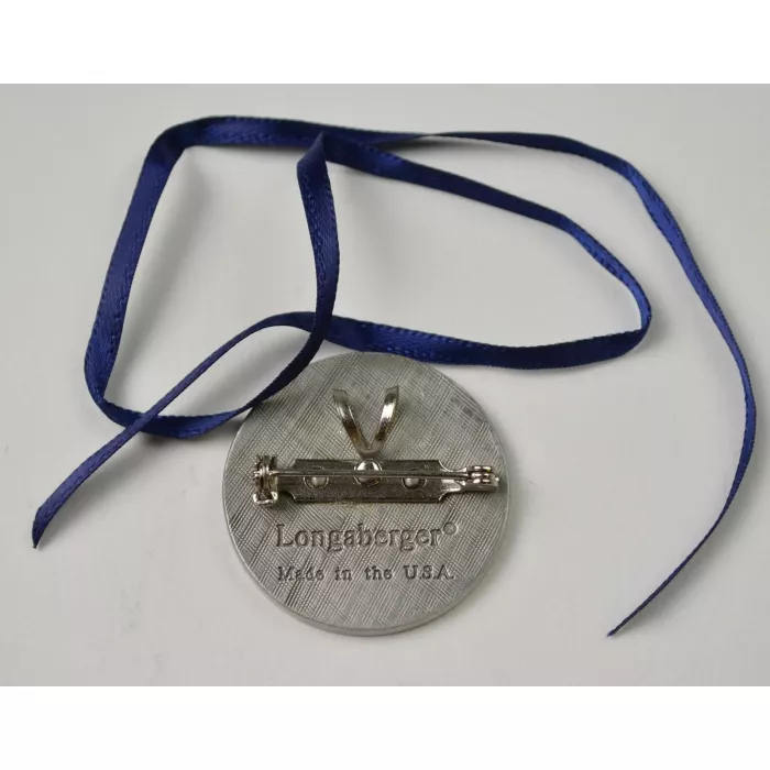 Longaberger Collectors Club "Celebrating Ten Years" Pewter Pin / Tie-On