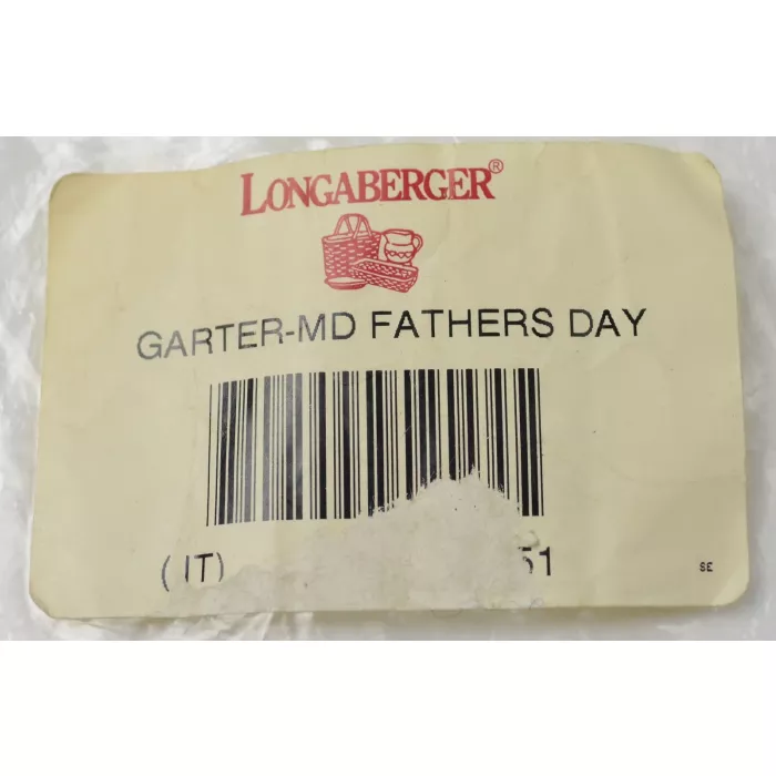 Longaberger Basket Fathers Day Medium Garter - Paisley