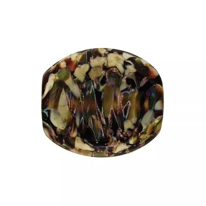 Fenton Artisan Crafted Glass Bead - Kalico Kitty - 1.26" Long