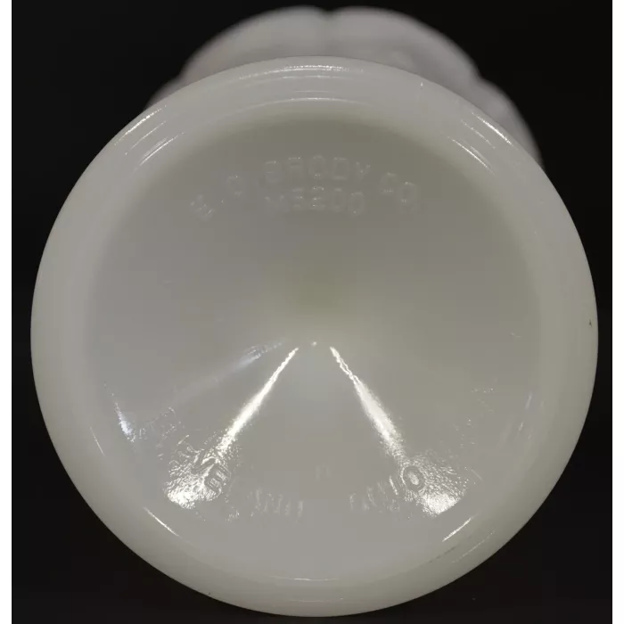 E. O. Brody - M5200 Milk Glass Pattern - Footed Vase - 9" Tall
