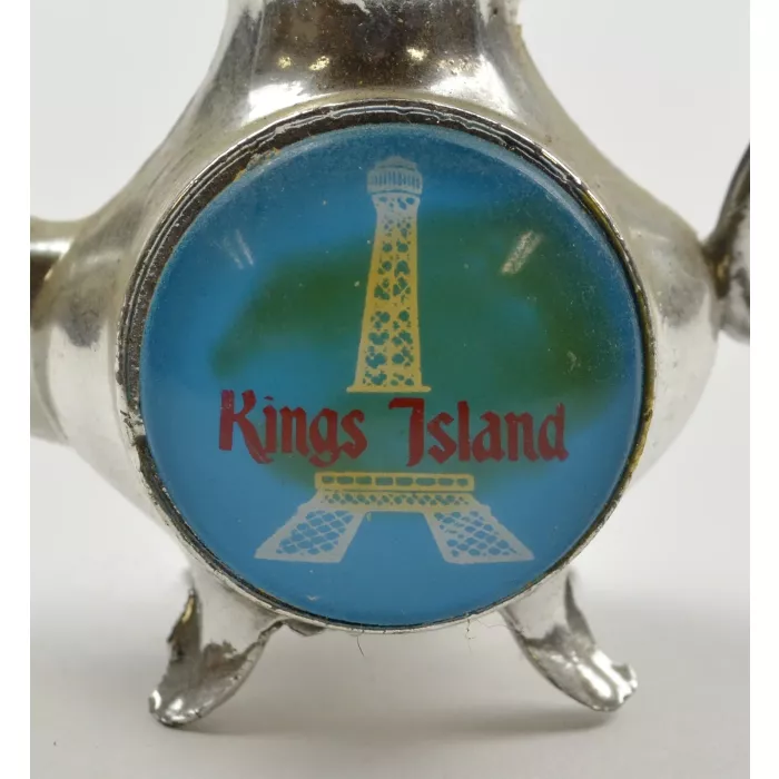 Kings Island Metal Eiffel Tower Tea Pot Salt  Shaker - 2.75" Tall