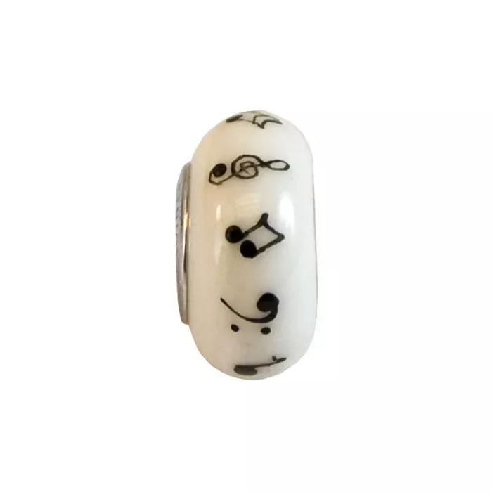Fenton Art Glass Artisan Crafted Bead - Sweet Melody - Sterling Silver Lined