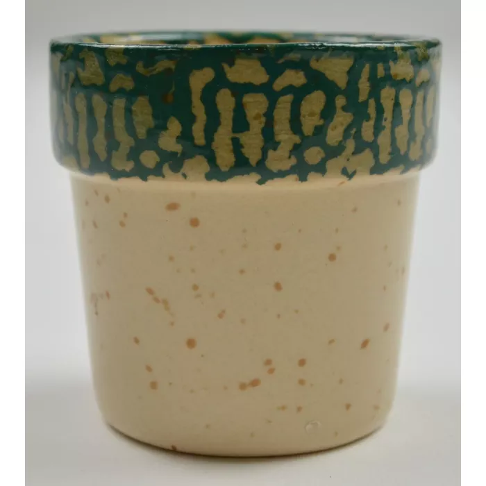 Heritage Pottery Rooster Pattern Candle Votive - 2.25" Tall