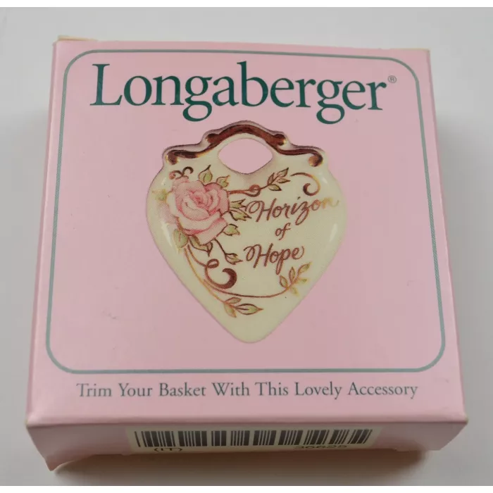 Longaberger Pottery Horizon Of Hope Tie-On