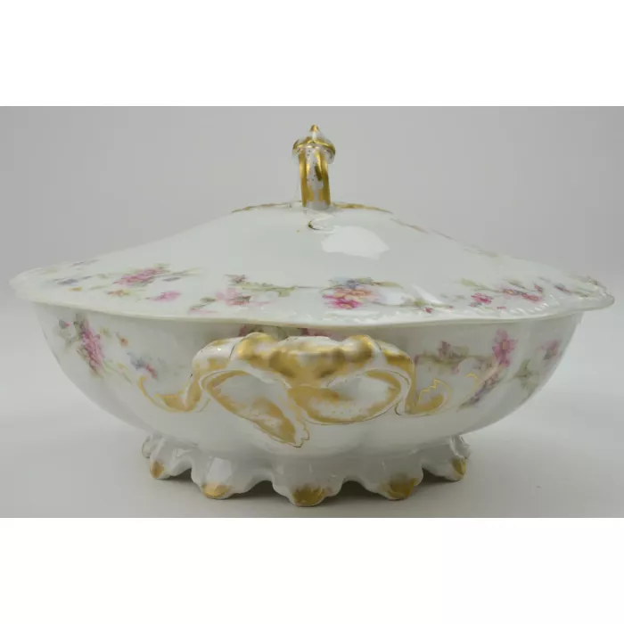 Haviland Limoges France - Round Vegetable Bowl With Lid