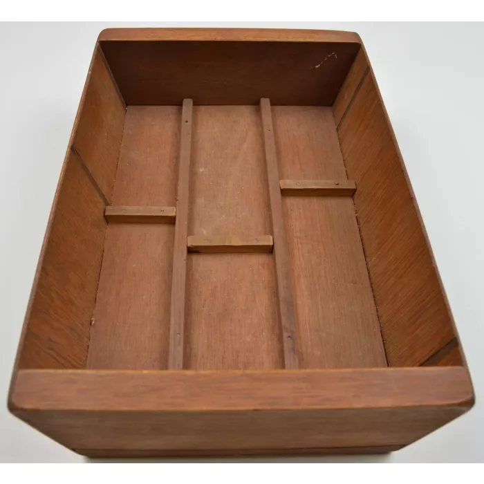 Vintage Handmade Divided Storage Box - 11" Long