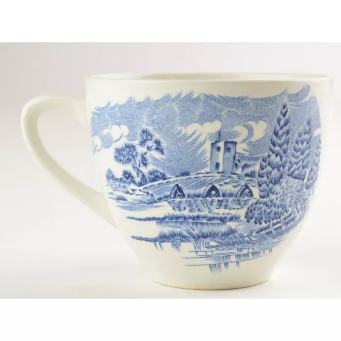 Wedgwood China - Countryside Blue Pattern - Flat Cup