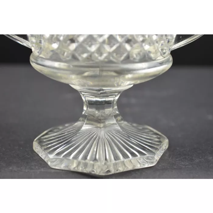 Westmoreland Glass - English Hobnail Pattern - Footed Open Sugar - 4.25" Tall