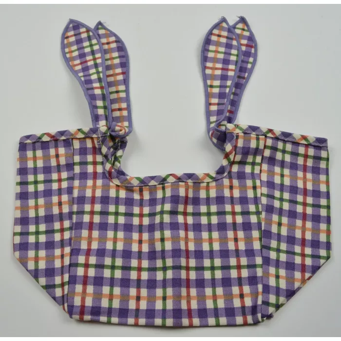Longaberger Seashell Basket Liner - Blueberry Plaid