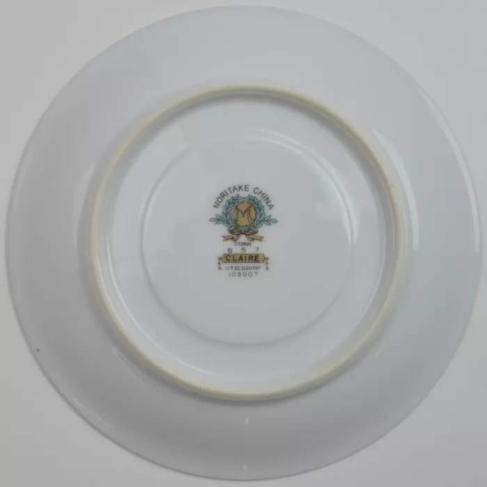 Noritake China - Footed Cup Saucer - Claire Pattern - 657