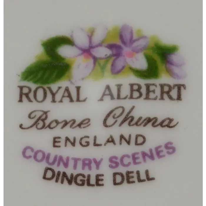 Royal Albert - Country Scenes Collection - Dingle Dell - Footed Teacup & Saucer